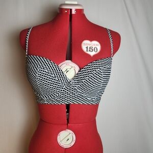 Black and White Polka Dot Women's Bralette